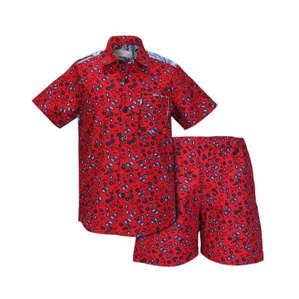 MULTICOLOUR ANKARA SHIRT SET