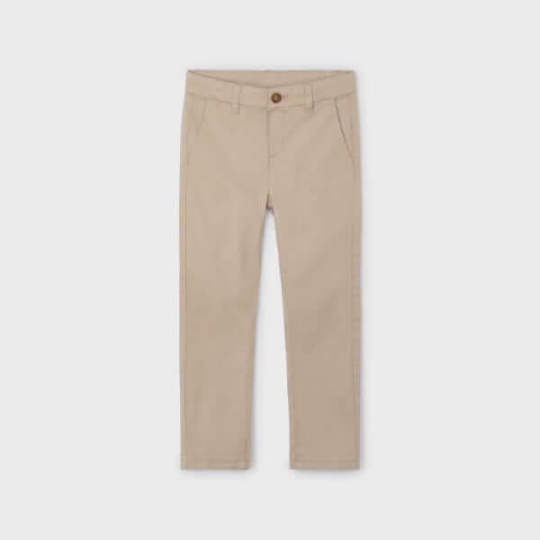 BEIGE TWILL TROUSER