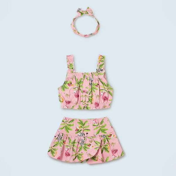 FLORAL SHORT SET
