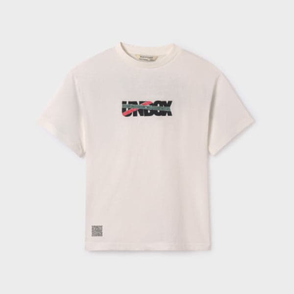 CREAM PRINT S/S TSHIRT