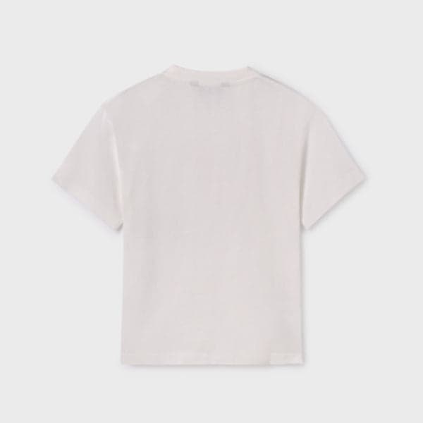 CREAM S/S TSHIRT WITH GRAPHIC