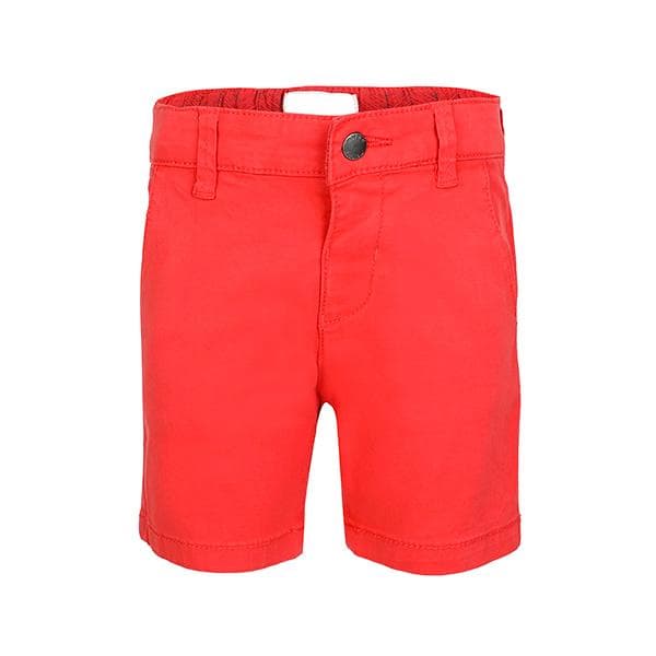 RED BASIC TWILL CHINOS SHORTS