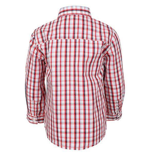 RED L/S CHECKERED SHIRT