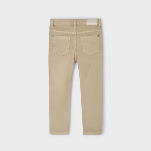 BEIGE TWILL  SKINNY FIT TROUSER