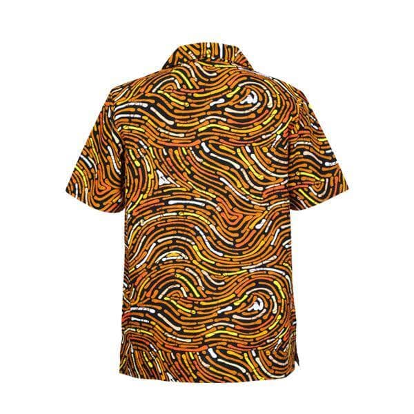 BROWN LOOP ANKARA S/S SHIRT SET