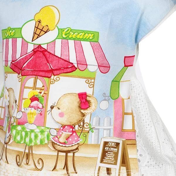 GREEN S/S LITTLE MICE T-SHIRT