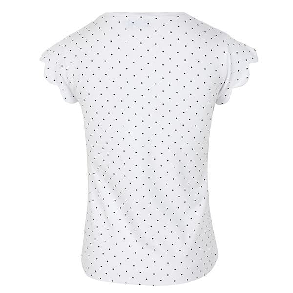 WHITE/NAVY POLKA S/S T-SHIRT