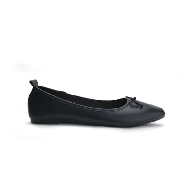 BLACK METALLIC BALLERINA