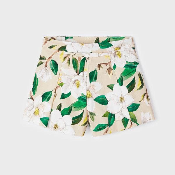 BEIGE FLORAL SKORT