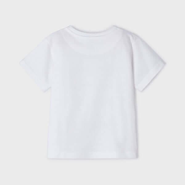 WHITE S/S TSHIRT WITH GRAPHIC