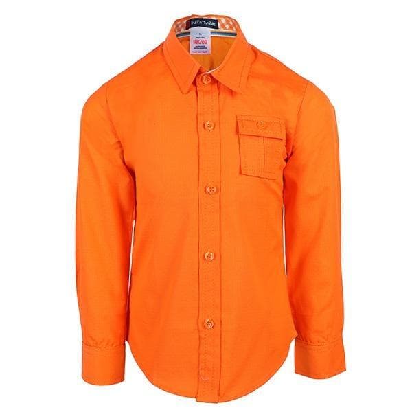 ORANGE PLAIN L/S SHT