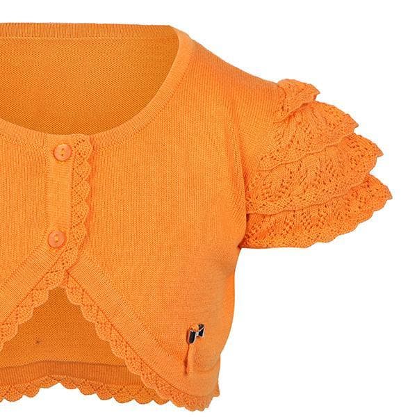 TANGERINE KNIT COTTON CARDIGAN