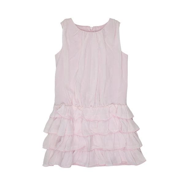 PINK LAYERED DRESS WITH ROSE