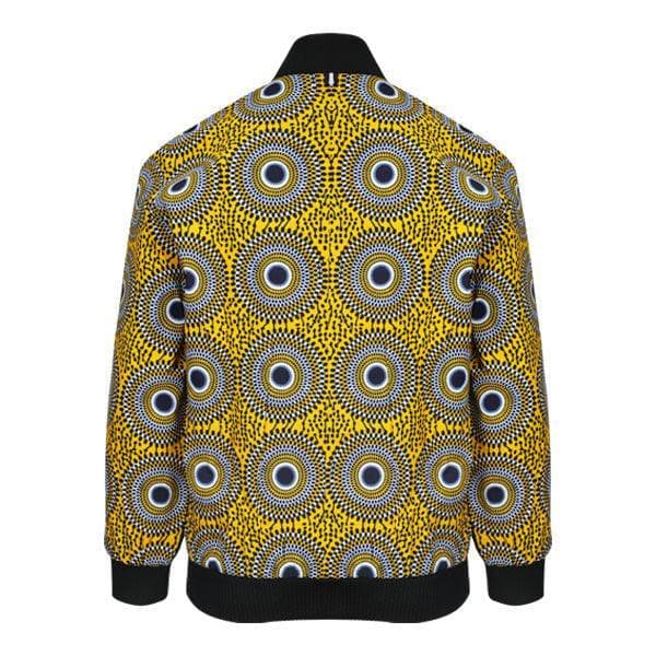 YELLOW ANKARA BOMBER JACKET