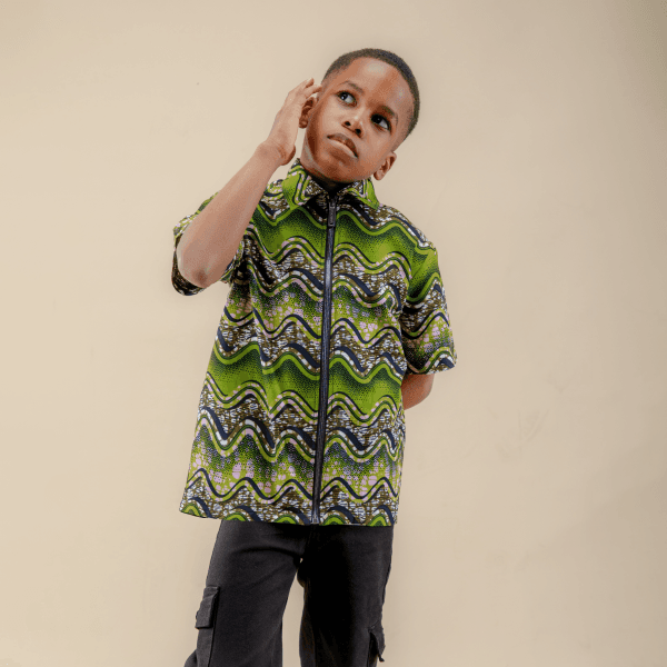 ANKARA ZIPPER SHIRT