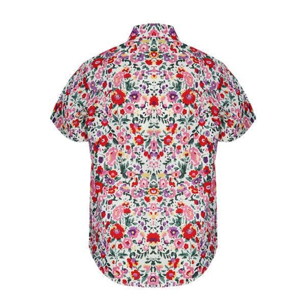 FLOWERY COTTON SHORT SLEEVE