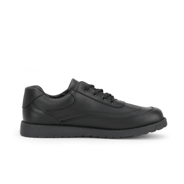 BLACK LACE UP SCHOOL SHOES