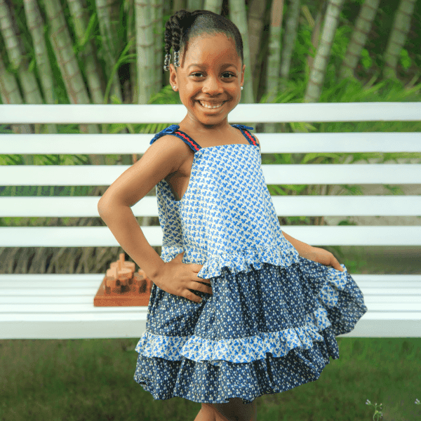 MULTICOLOUR SLEEVELESS FLORAL ALINE DRESS Image