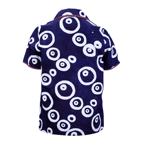 BLUE ECCENTRIC ADIRE S/S SHIRT