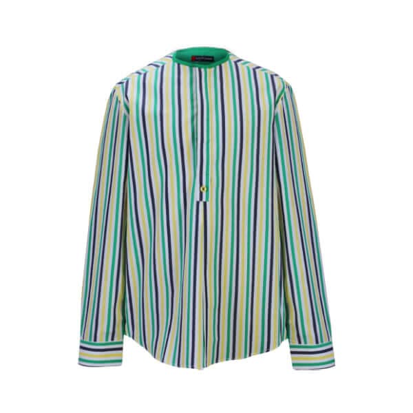 MULTICOLOUR L/S NEHRU COLLAR STRIPE SHIRT Image
