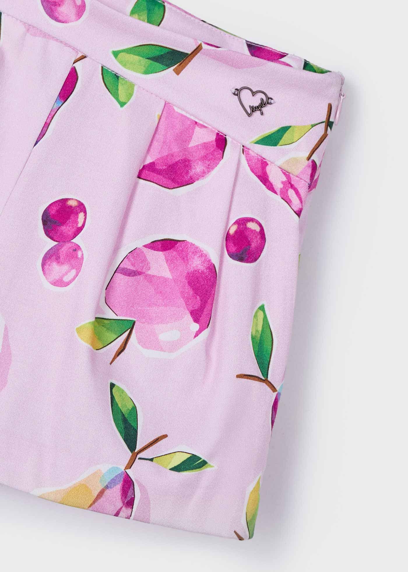 MAUVE PRINTED SKORT