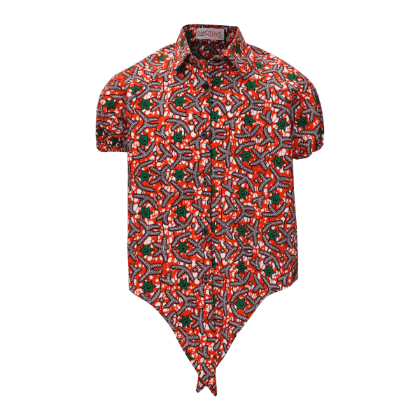 MULTICOLOUR ANKARA BLOUSE