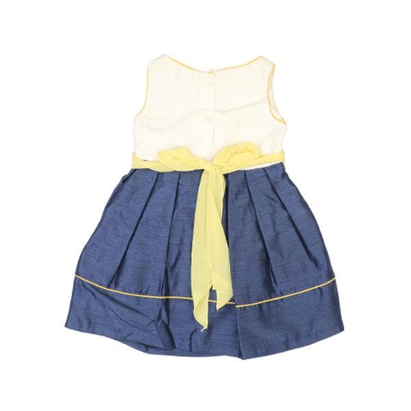 NAVY/YELLOW DRESS WITH BIG BOW