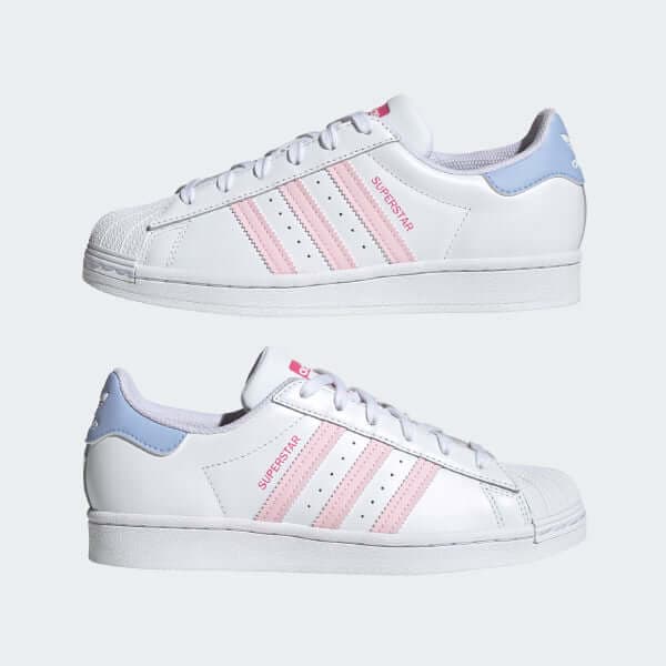 SUPERSTAR SHOES KIDS- WHITE/PINK