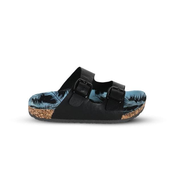 BLACK BIRKIN SLIPPERS