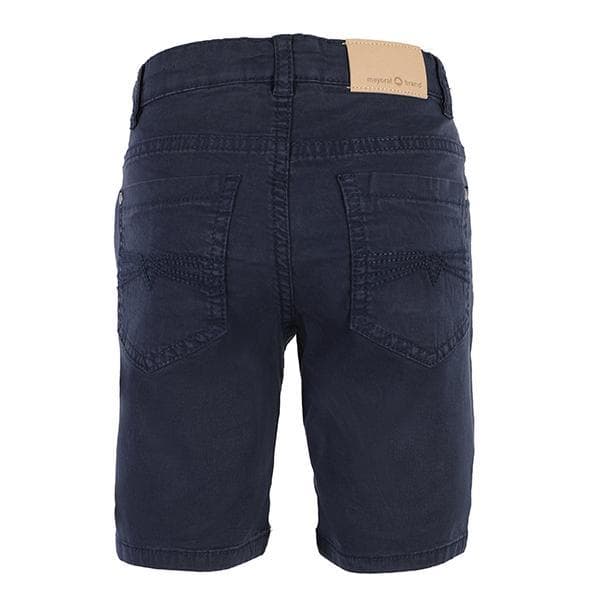NAVY 5 POCKETS TWILL SHORTS