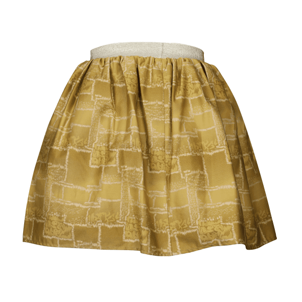 GOLD ORGANZA SKIRT SET