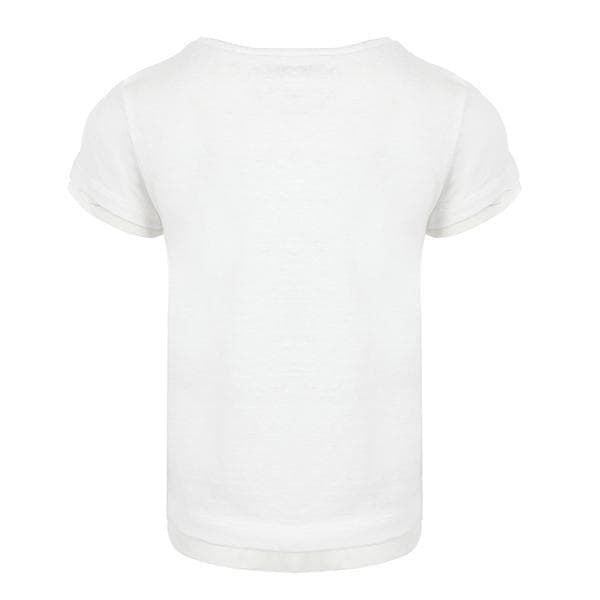 NATURAL EMBROIDERED S/S TOP