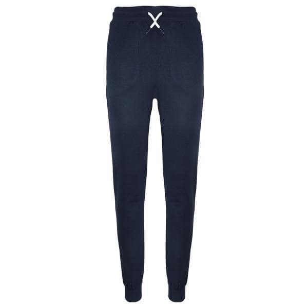 BLUE BASIC FLEECE CUFFED JOGGERS