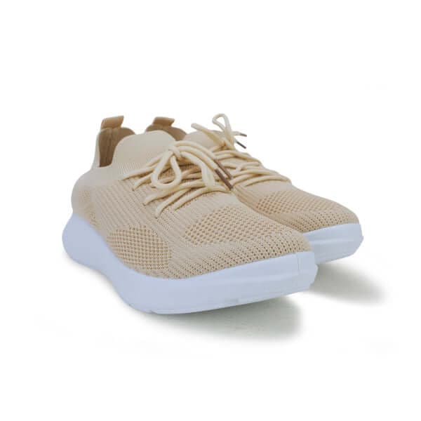 UNISEX BEIGE  LACE UP SNEAKERS