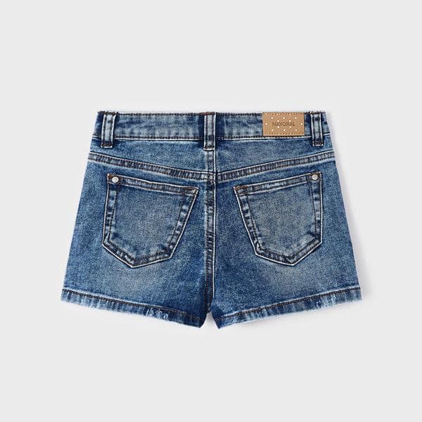 BLUE BASIC DENIM SHORT