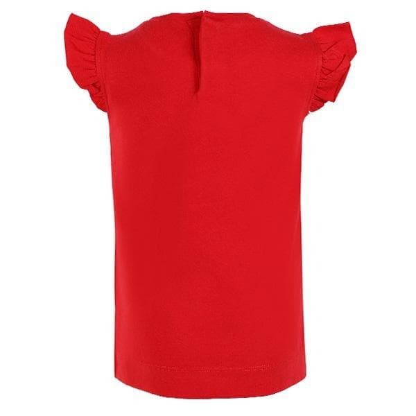 RED FLOWER BAG PRINT TEE