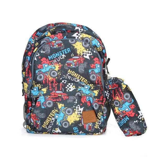 NAVY BLUE PRINTED BACKPACK SET