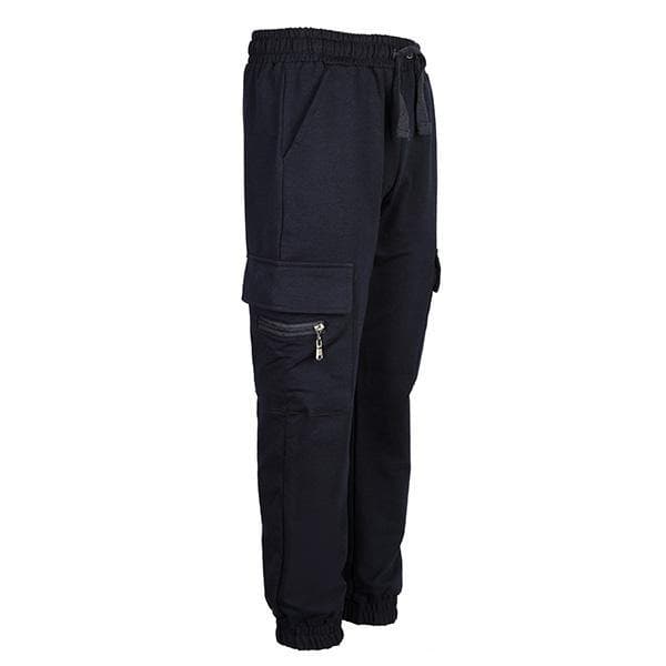 NAVY ZIP CUFF BOTTOM JOGGERS