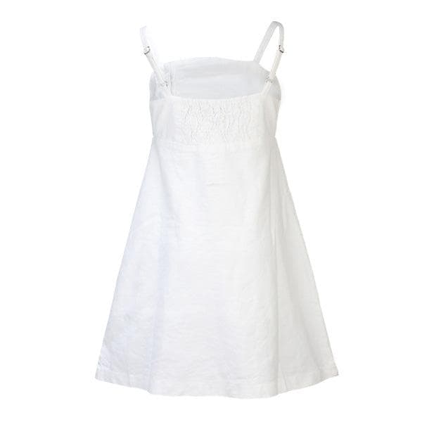 WHITE LONG SPAGETTI BLOUSE