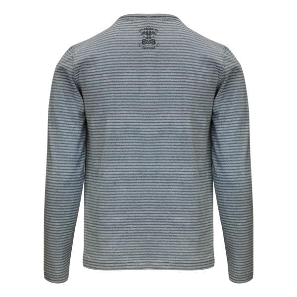 BLUE STRIPED L/S T-SHIRT