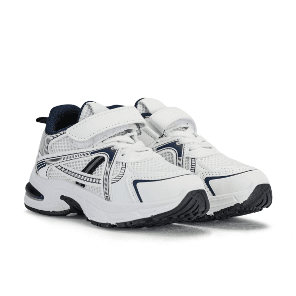 WHITE/BLUE SNEAKERS