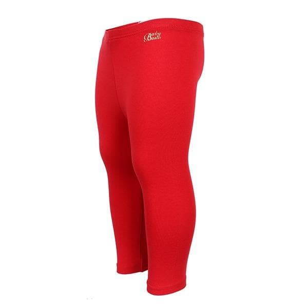 RED LONG BASIC LEGGINGS