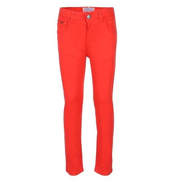 RED SLIM FIT SERGE TROUSER