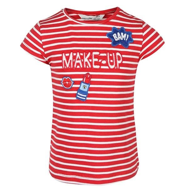 CARMINE S/S STRIPED TOP