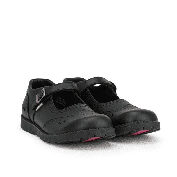 BLACK BUCKLE GIRLS SCHOOL SHOES