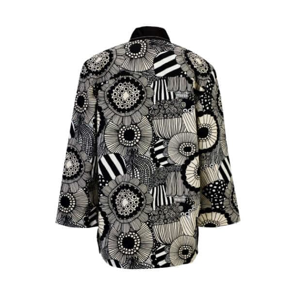 BLACK & CREAM L/S FLORAL SHIRT