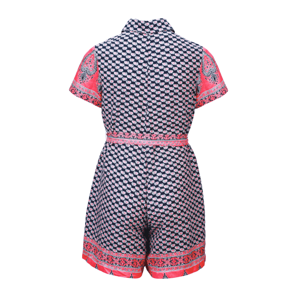 MULTICOLOUR PRINT S/S PLAYSUIT