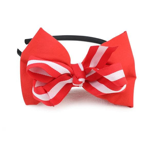 RED  SWING DRESS WITH HAIR BOW