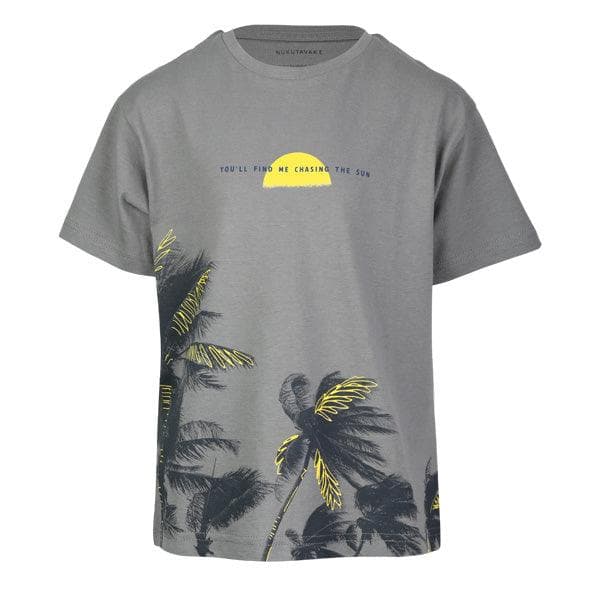 GREY GRAPHIC S/S T SHIRT