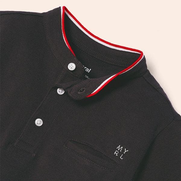 BLACK POLO S/S SHIRT